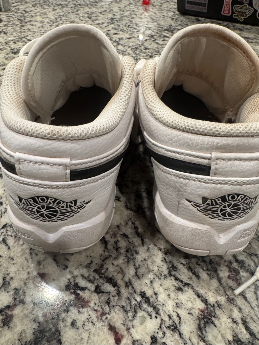 Jordan Kids' White Low-Top Baseball Cleats